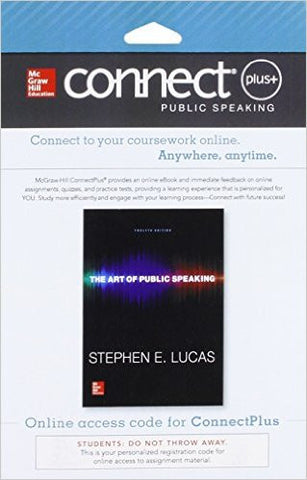 9780077797553 | Connect Access Card for The Art of Public Speaking 12th Edition