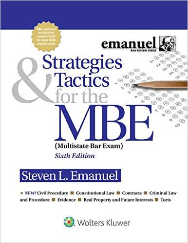 9781454873129 | Strategies & Tactics for the MBE (Emanuel Bar Review) 6th Edition