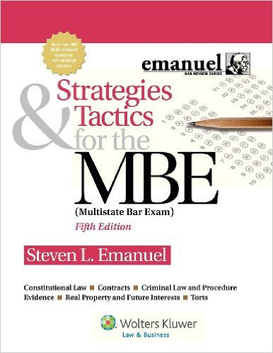 9781454809920 | Strategies & Tactics for the MBE, Fifth Edition (Emanuel Bar Review) 5th Edition