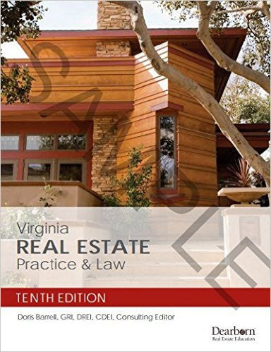 Virginia Real Estate Practice & Law 10th Edition | 9781475425390